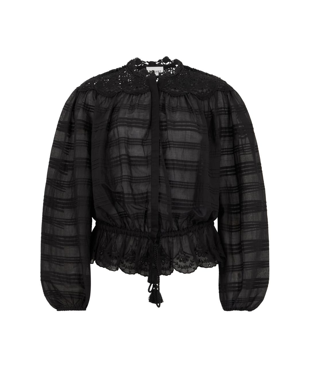 ISABEL MARANT Черная хлопковая блузы, фото 1