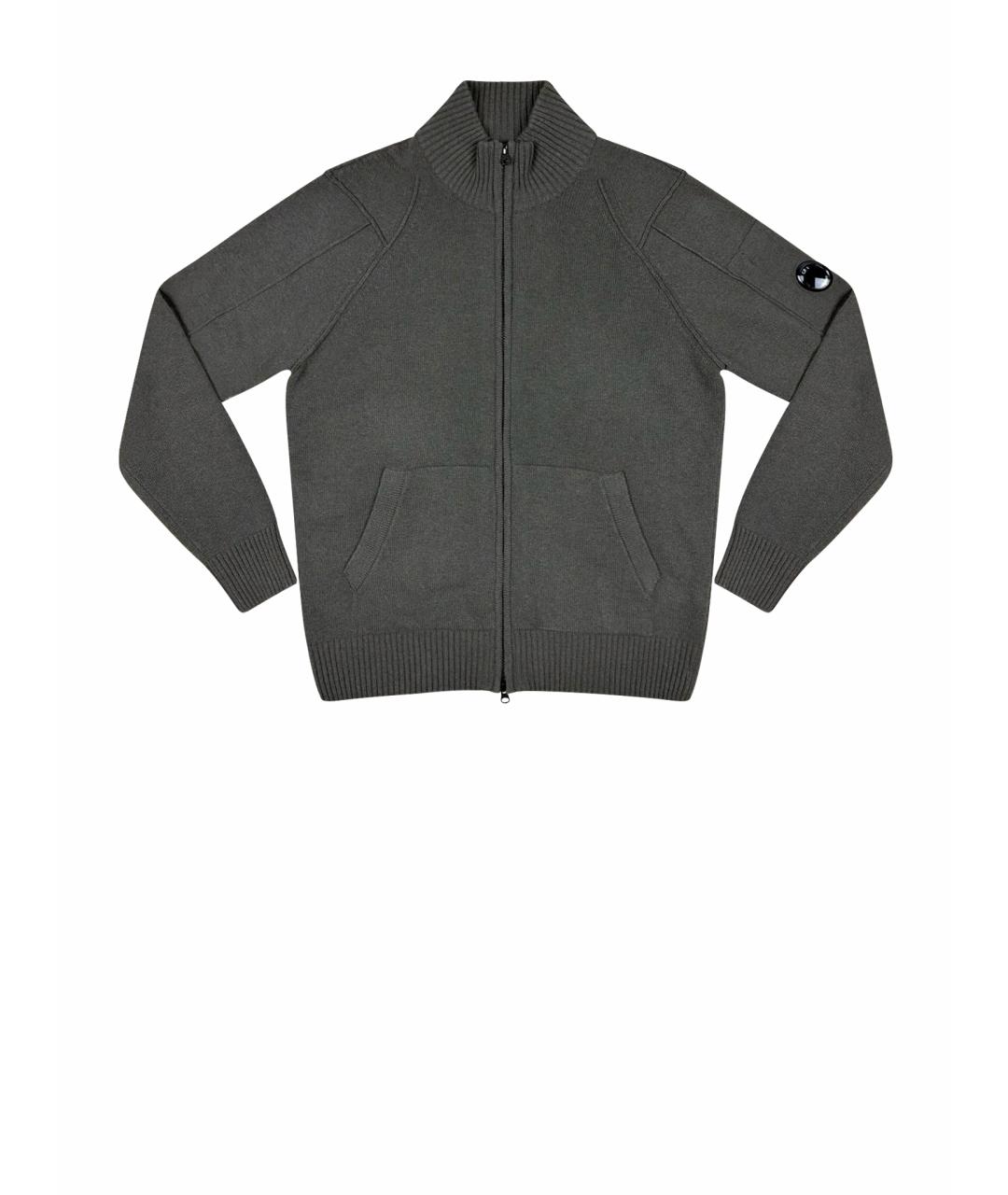 CP COMPANY Антрацитовый шерстяной кардиган, фото 1