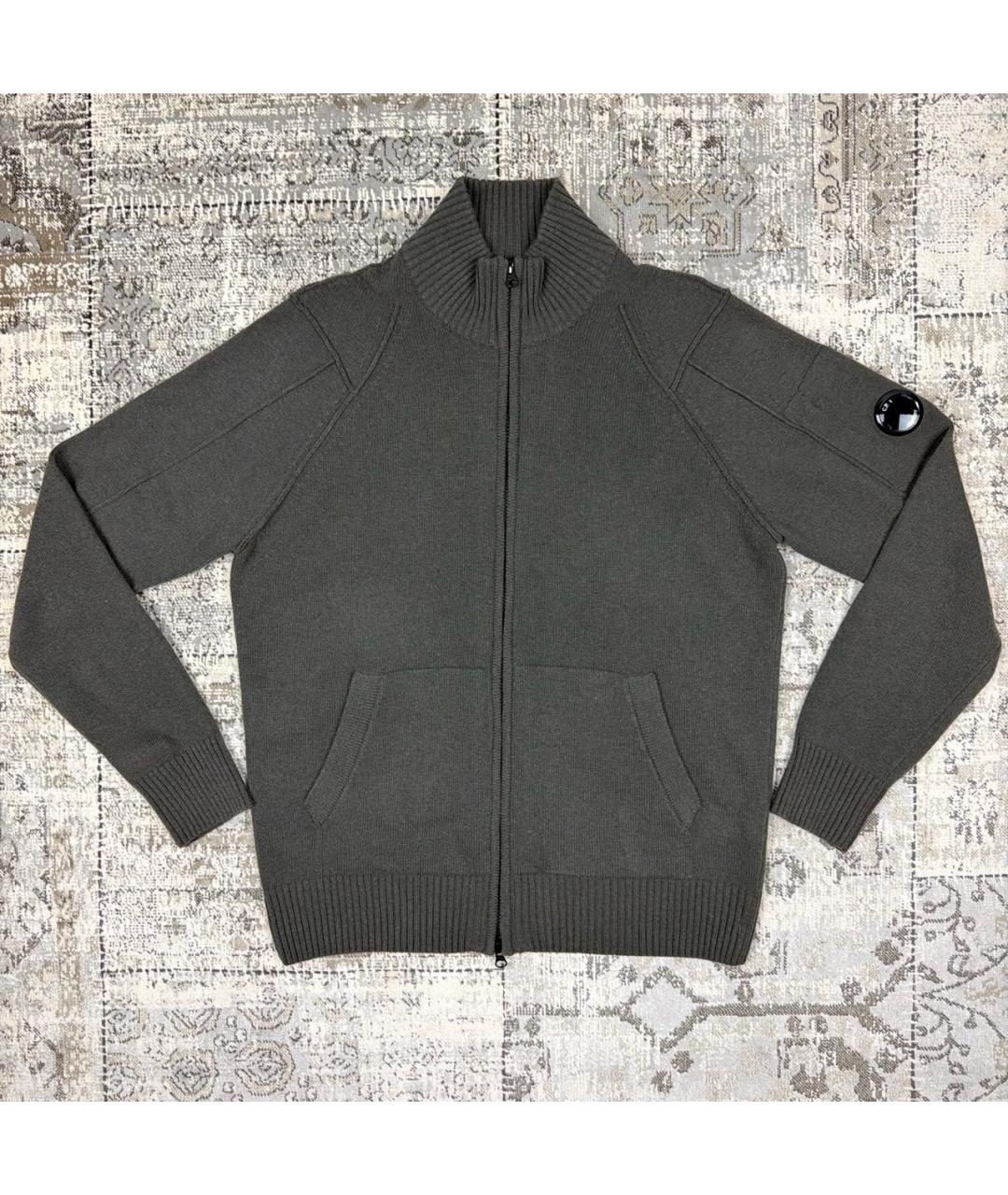 CP COMPANY Антрацитовый шерстяной кардиган, фото 8