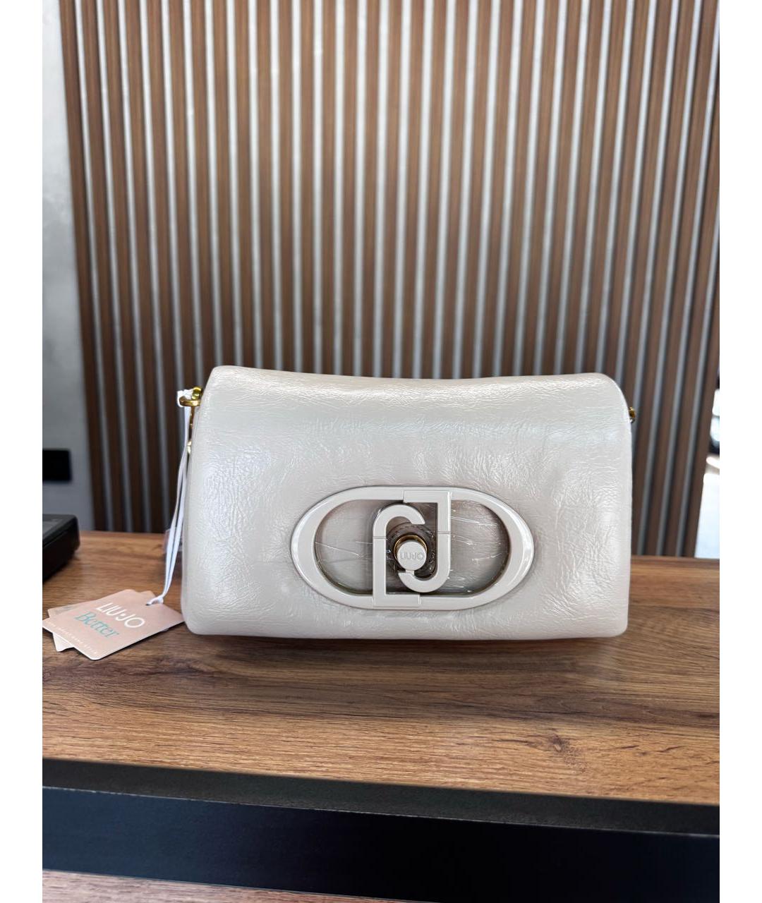 LIU JO Бежевая сумка тоут из искусственной кожи, фото 5