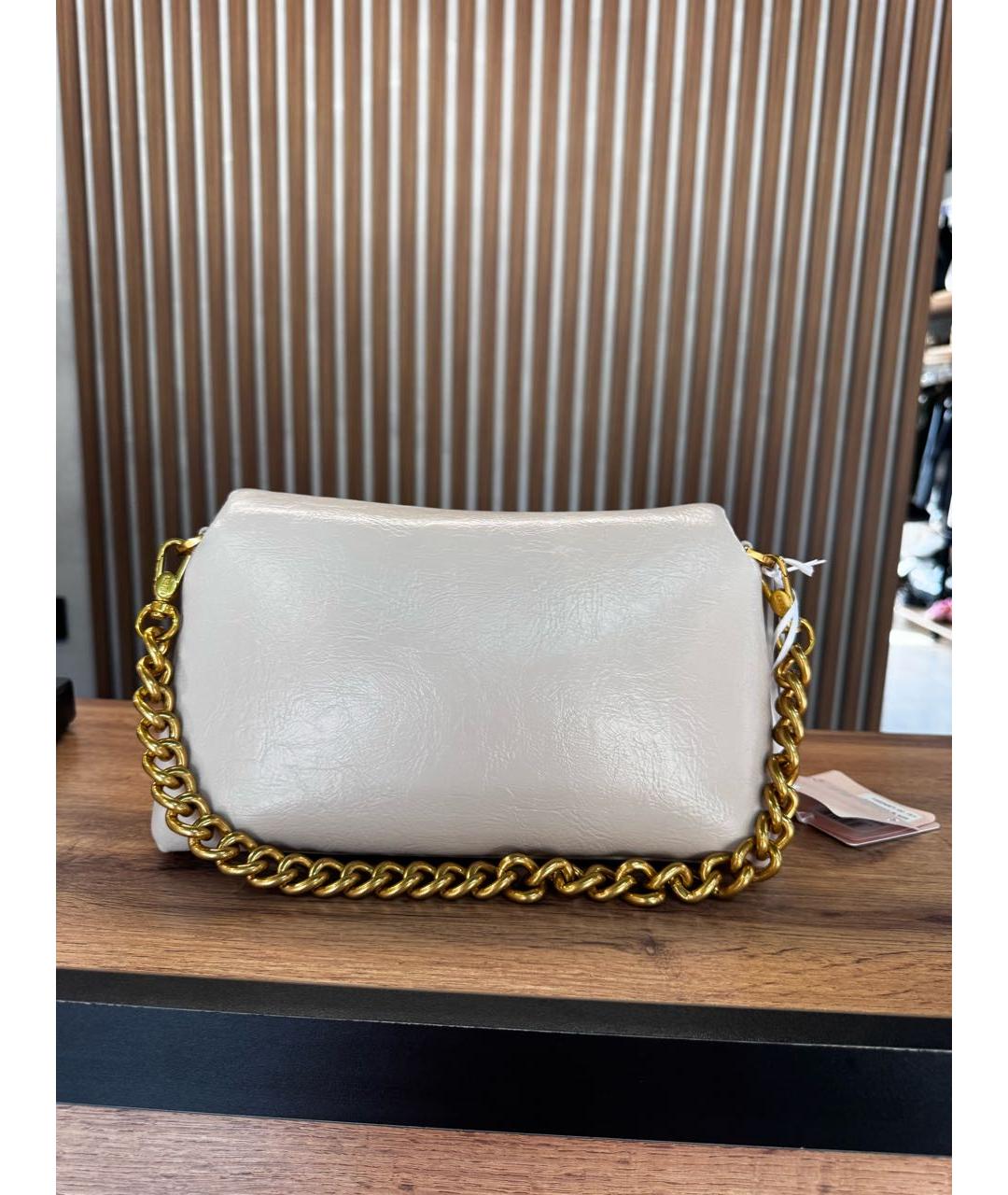 LIU JO Бежевая сумка тоут из искусственной кожи, фото 3