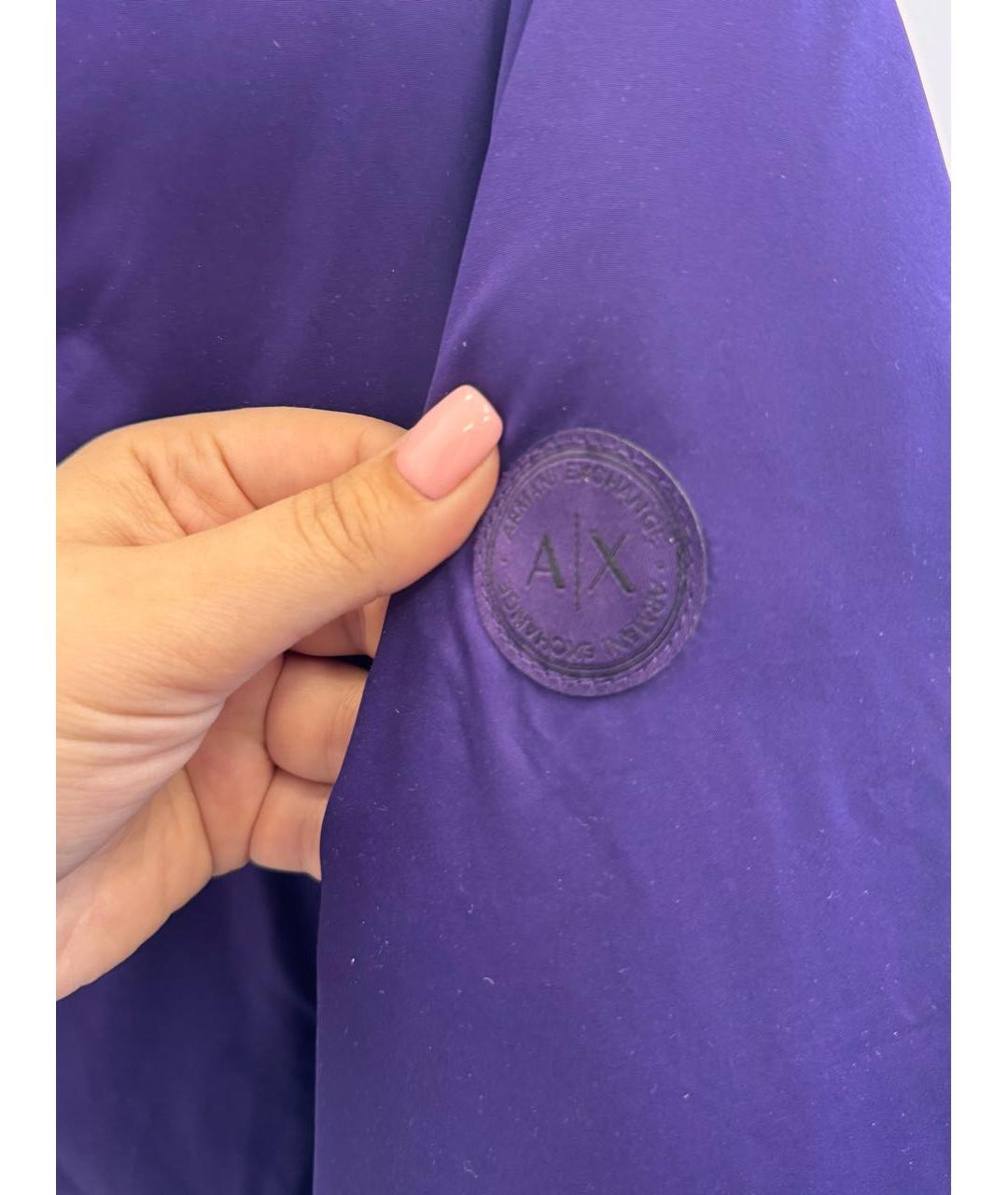 ARMANI EXCHANGE Фиолетовая полиамидовая куртка, фото 3