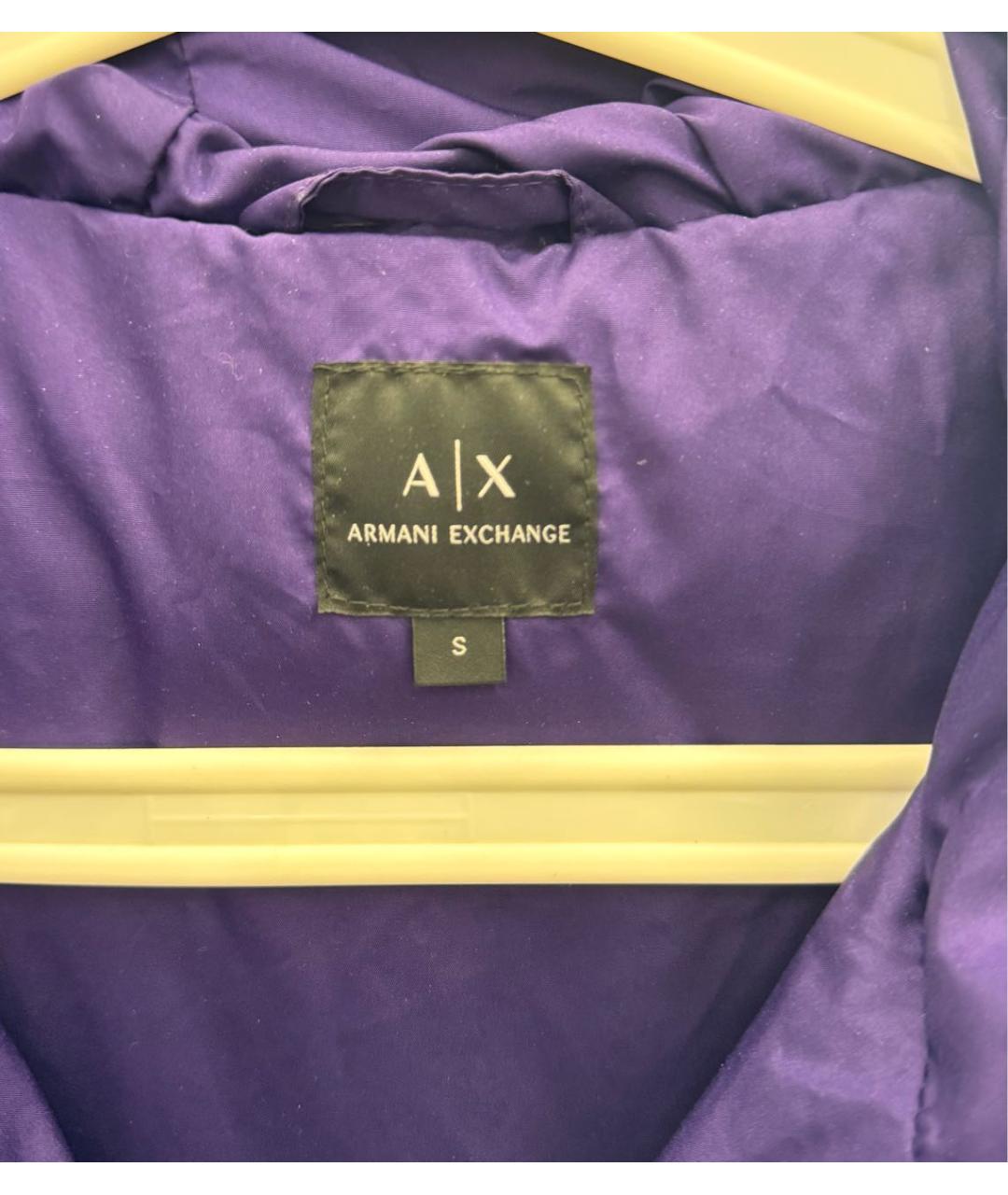 ARMANI EXCHANGE Фиолетовая полиамидовая куртка, фото 5