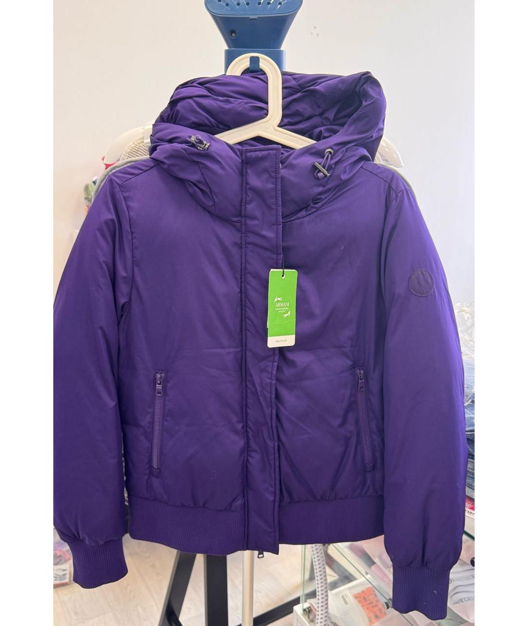 ARMANI EXCHANGE Фиолетовая полиамидовая куртка, фото 2