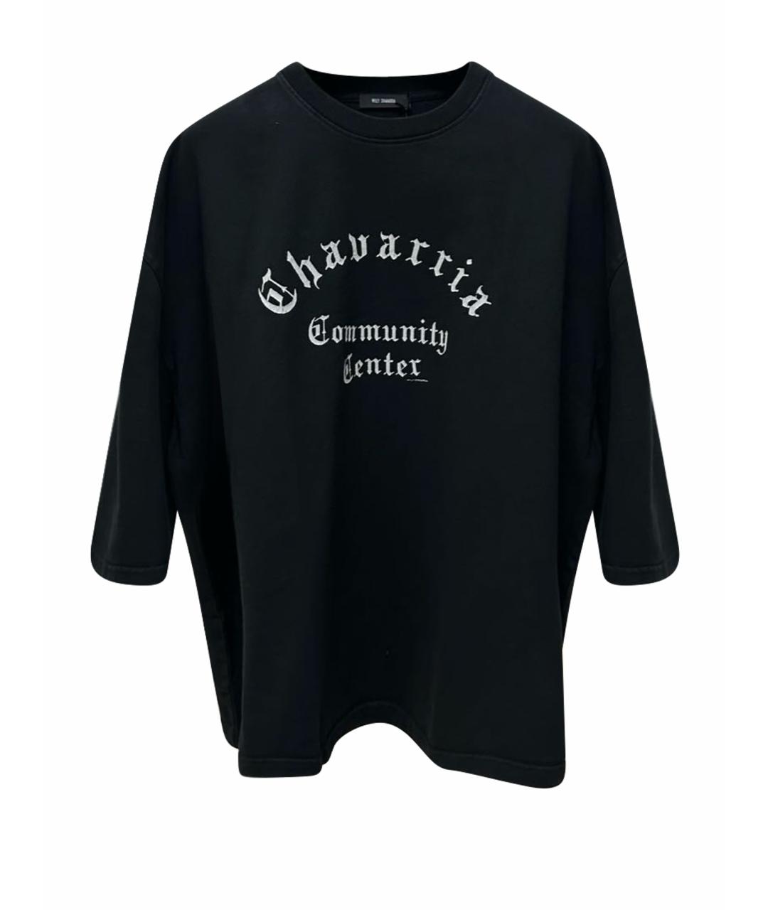 WILLY CHAVARRIA Черная хлопковая футболка, фото 1