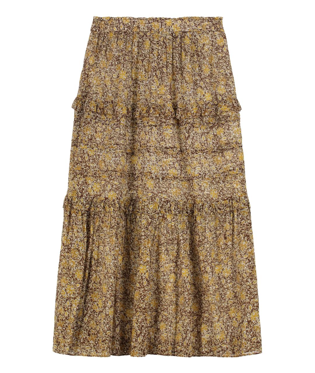 ISABEL MARANT ETOILE Мульти хлопковая юбка макси, фото 1