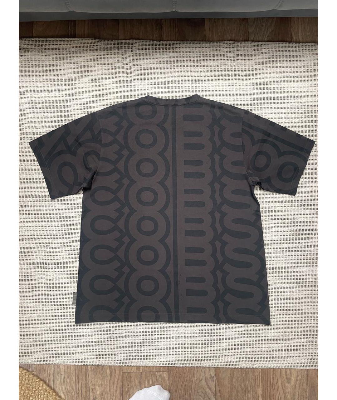 MARC JACOBS Черная хлопковая футболка, фото 2