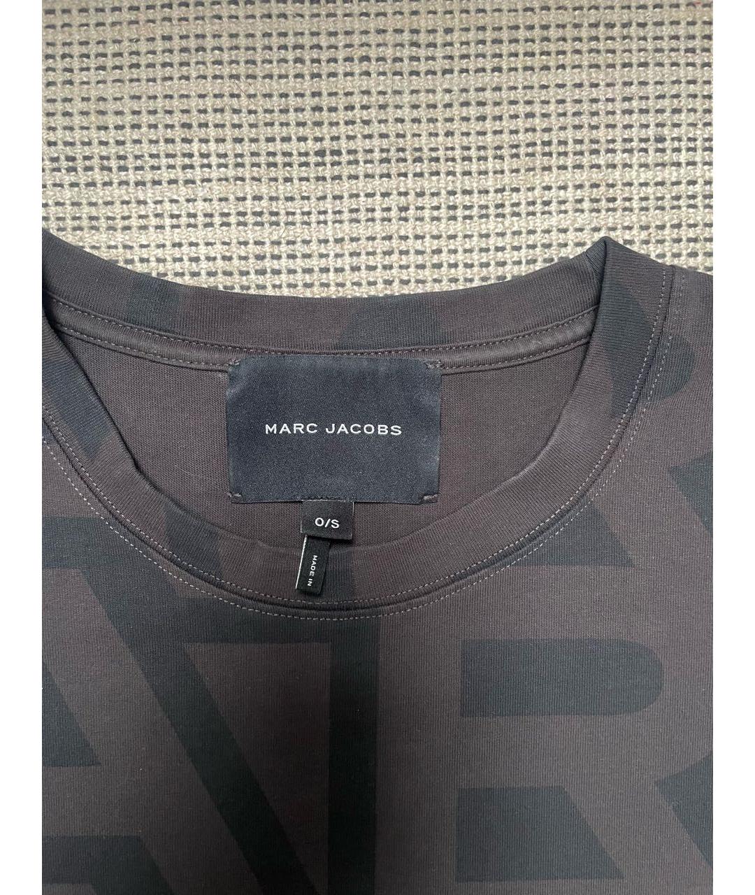 MARC JACOBS Черная хлопковая футболка, фото 3