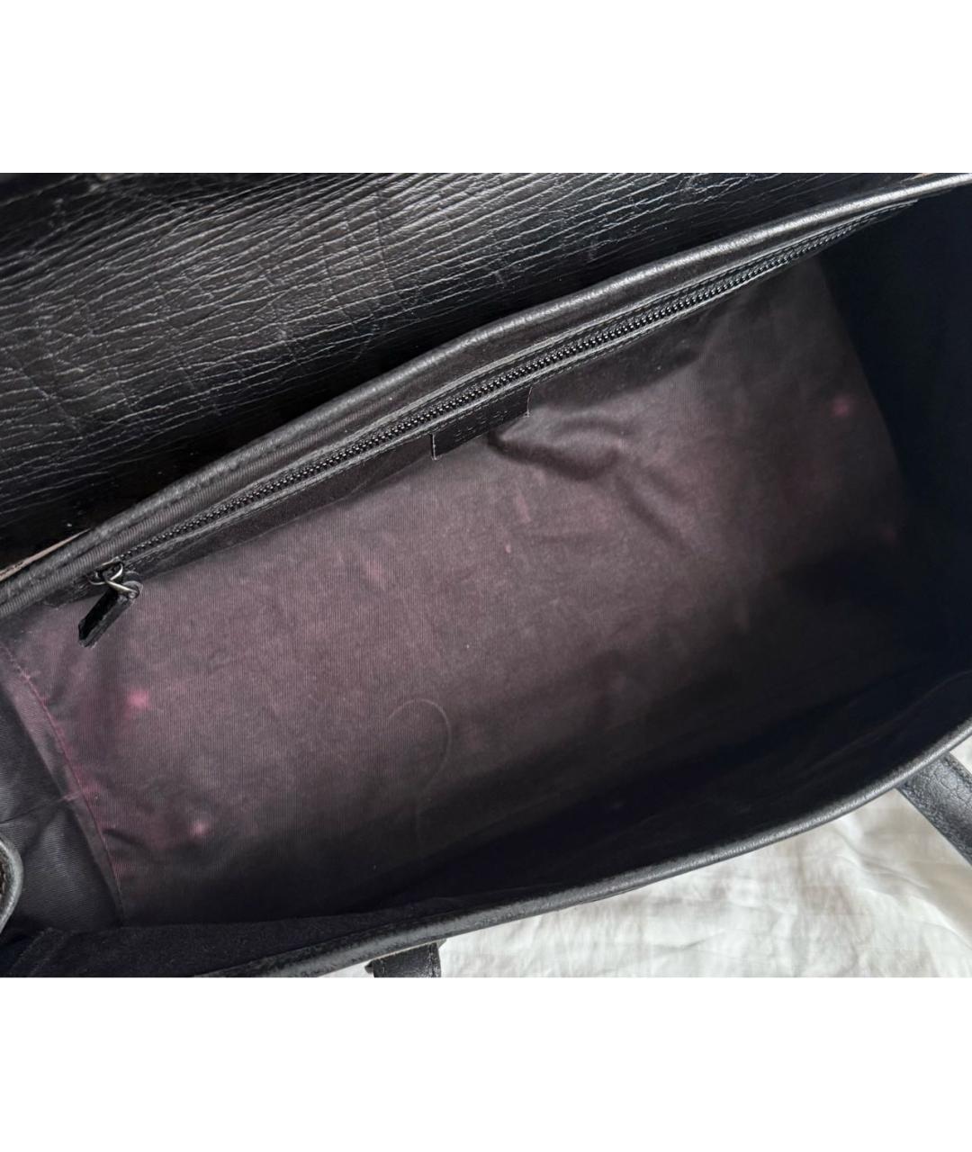 GUCCI Коричневая тканевая сумка с короткими ручками, фото 6