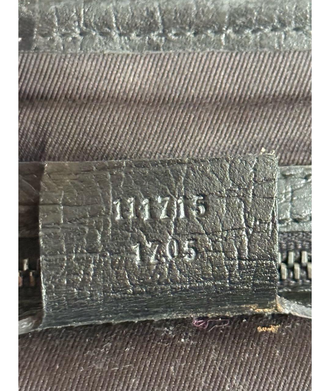 GUCCI Коричневая тканевая сумка с короткими ручками, фото 8