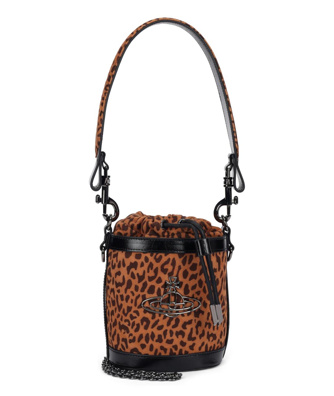 VIVIENNE WESTWOOD Коричневая сумка с короткими ручками, фото 2