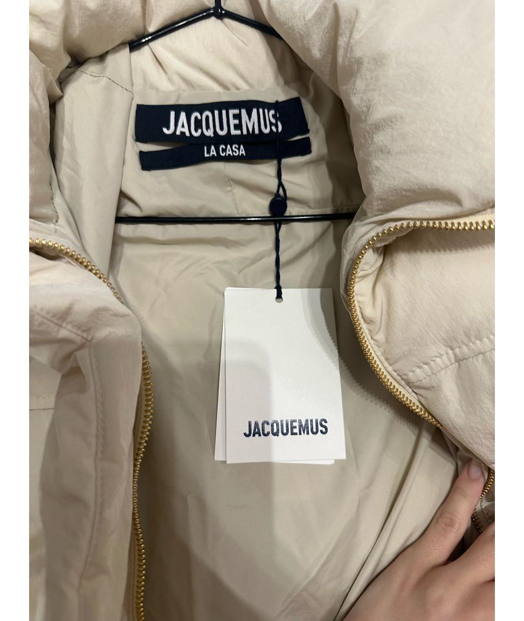 JACQUEMUS Бежевая полиамидовая куртка, фото 3