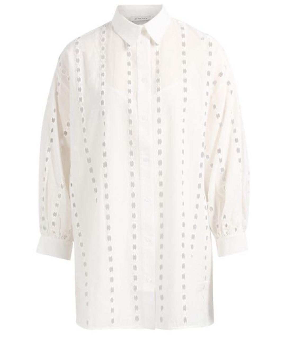 ANINE BING Белое хлопковое повседневное платье, фото 6