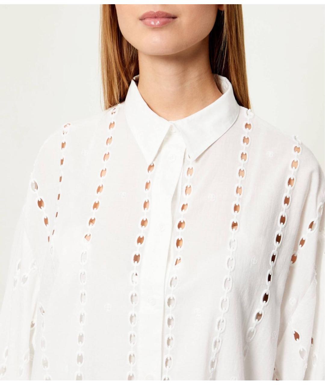 ANINE BING Белое хлопковое повседневное платье, фото 5