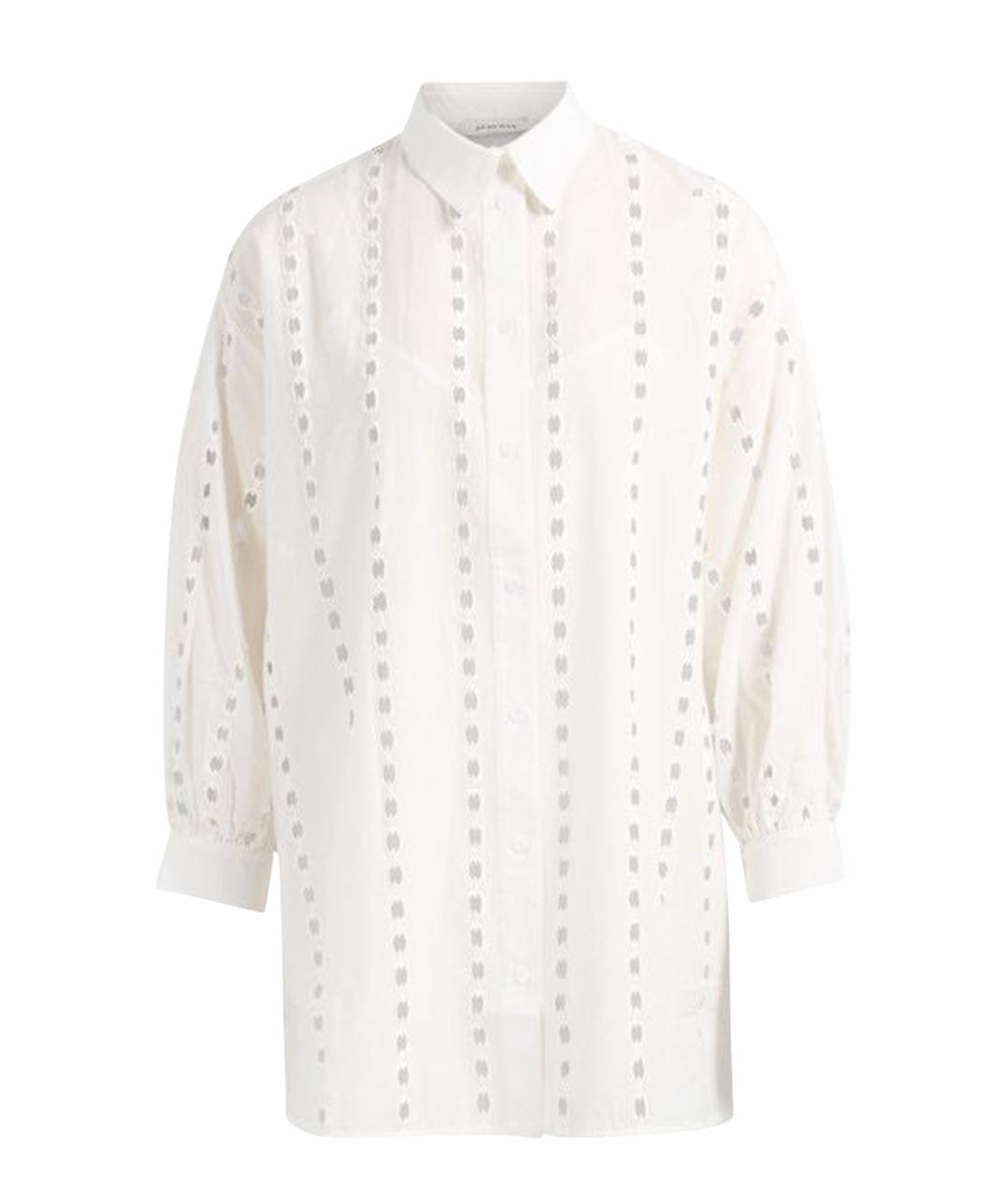 ANINE BING Белое хлопковое повседневное платье, фото 1