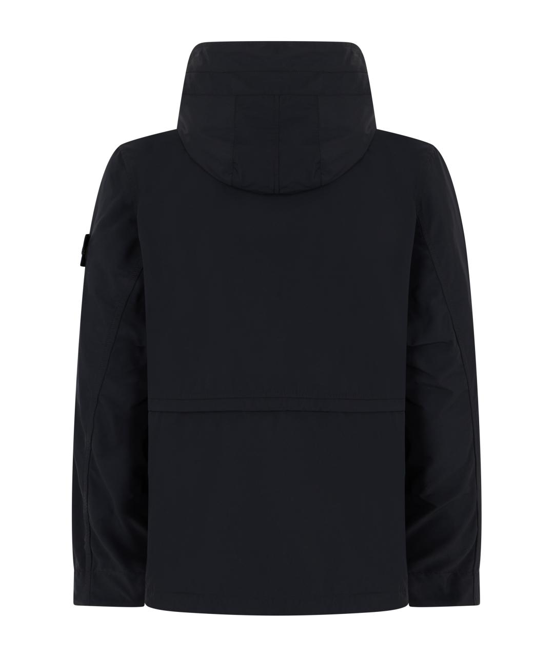 STONE ISLAND Черная полиэстеровая куртка, фото 2
