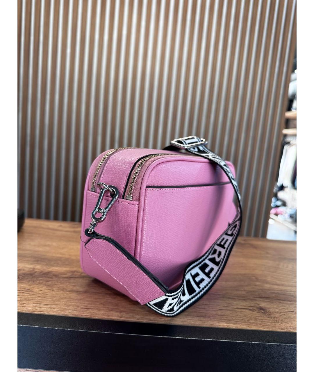 KARL LAGERFELD Розовая сумка через плечо из искусственной кожи, фото 2