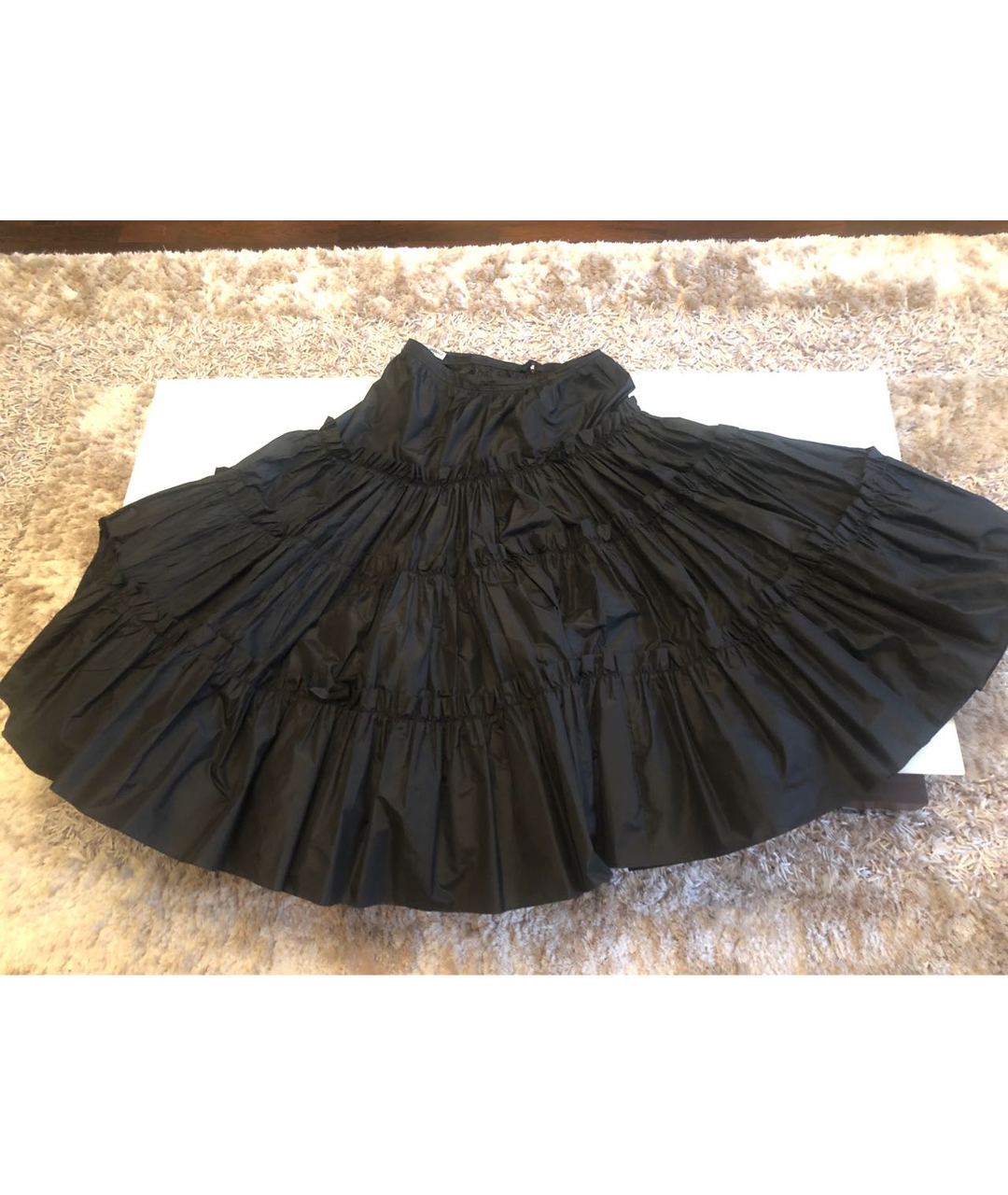 DOLCE&GABBANA Черная шелковая юбка макси, фото 2