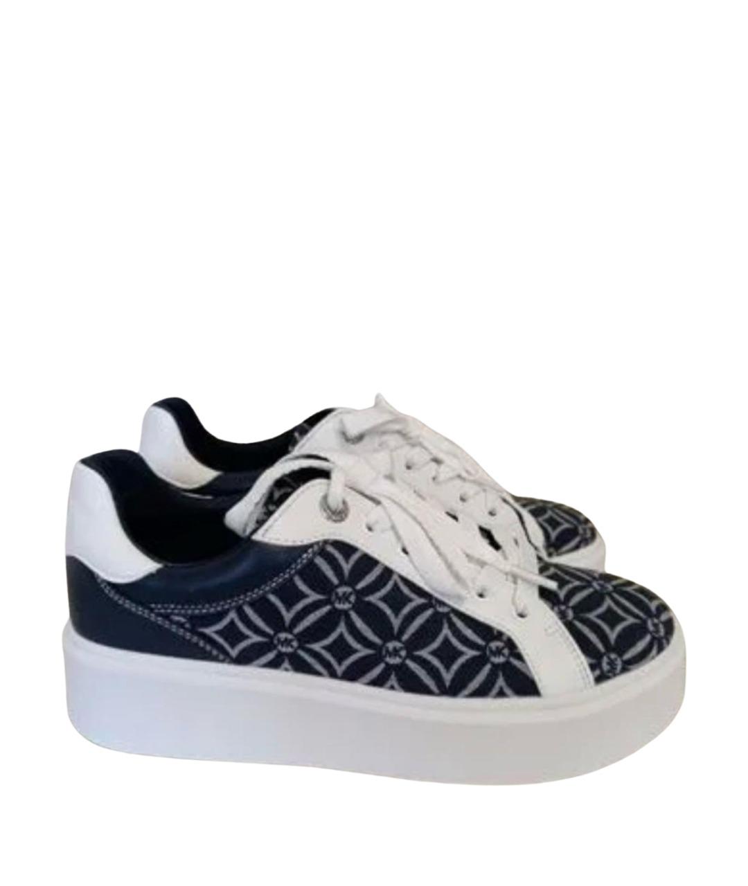 MICHAEL KORS Темно-синие текстильные кеды, фото 1