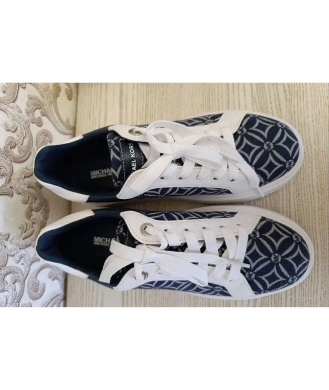 MICHAEL KORS Темно-синие текстильные кеды, фото 2