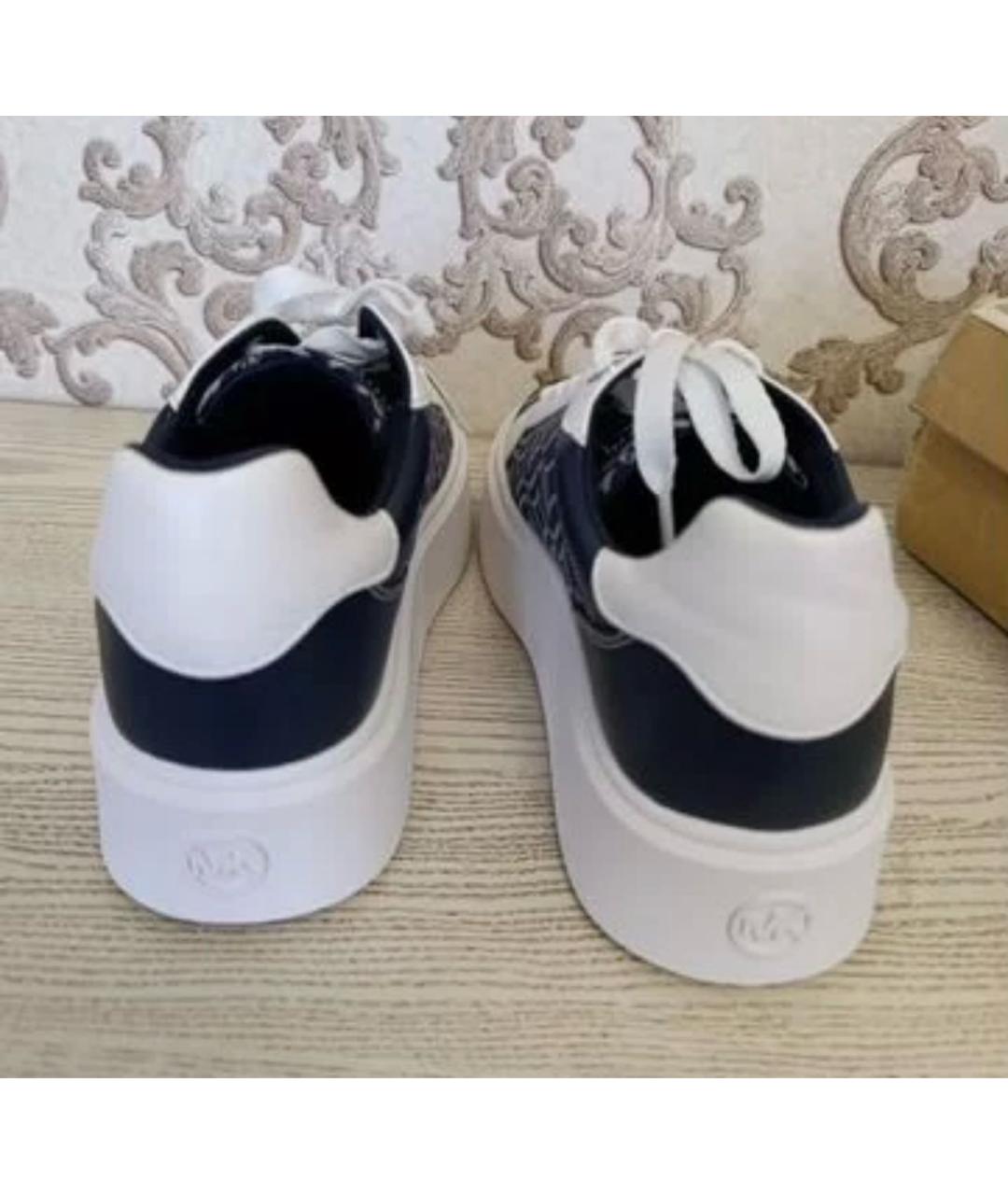 MICHAEL KORS Темно-синие текстильные кеды, фото 4