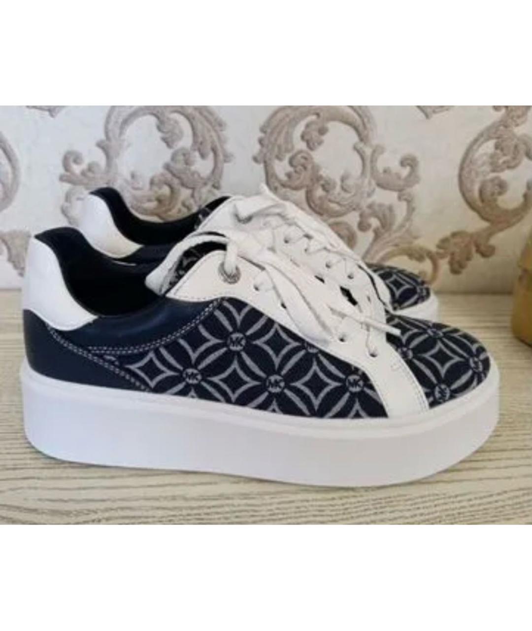 MICHAEL KORS Темно-синие текстильные кеды, фото 8