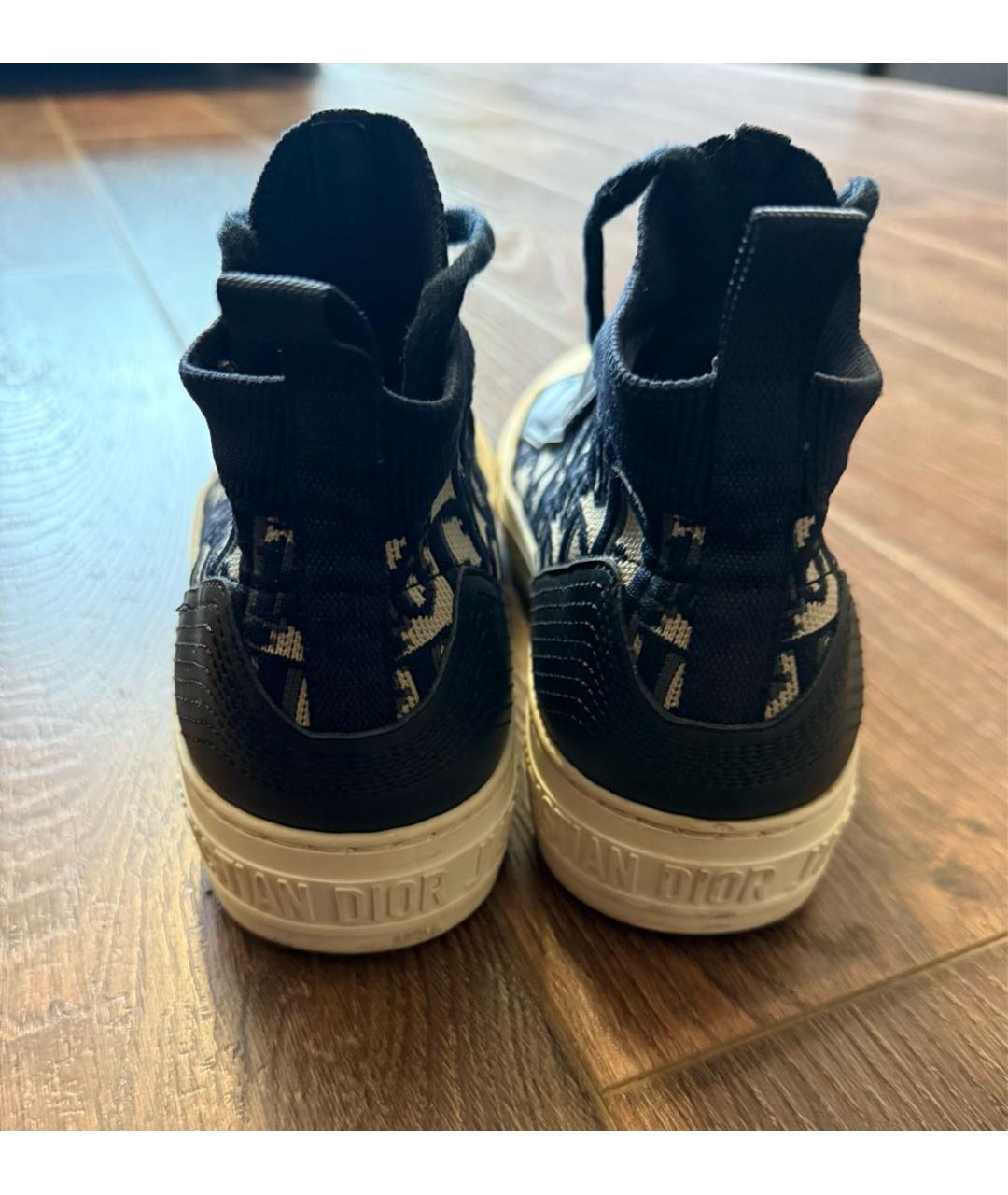 CHRISTIAN DIOR Синие текстильные кеды, фото 4