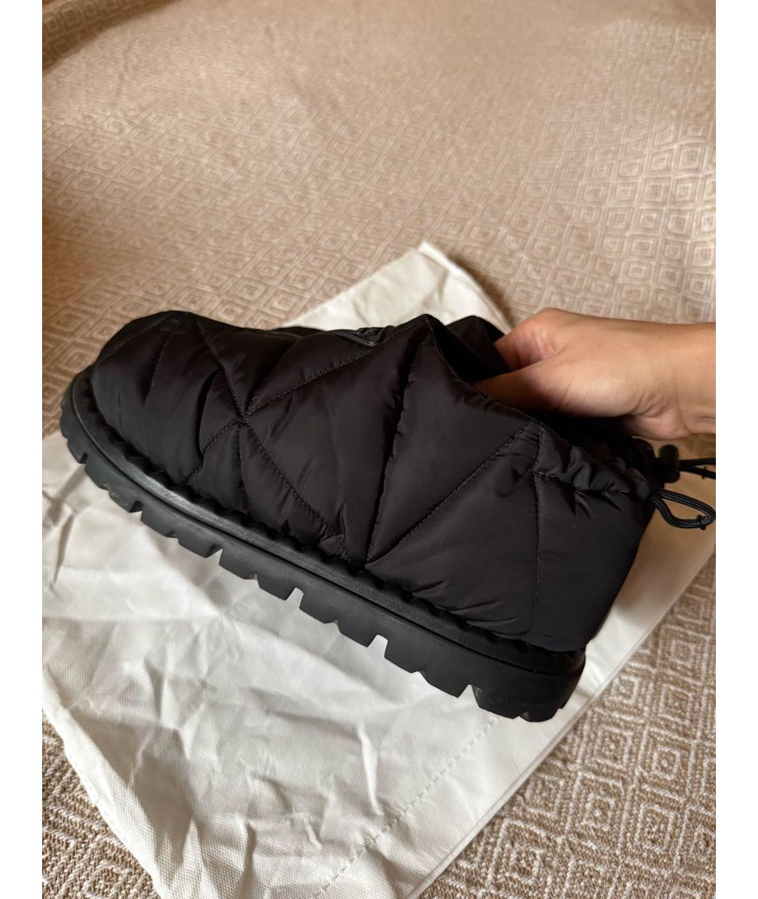 PRADA Черные текстильные полусапоги, фото 9