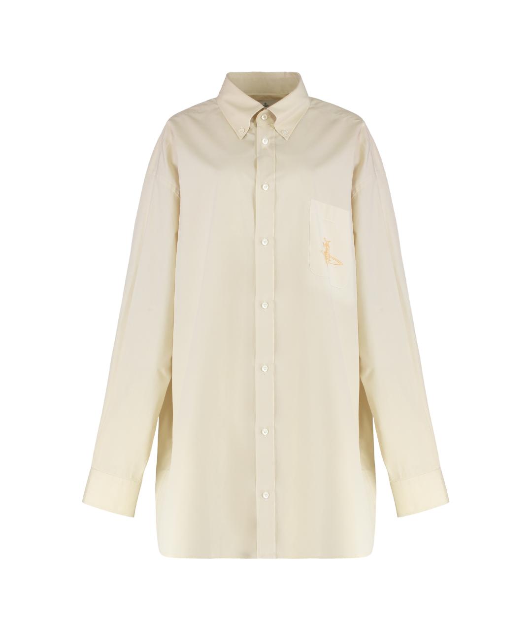 VIVIENNE WESTWOOD Бежевая хлопковая рубашка, фото 1