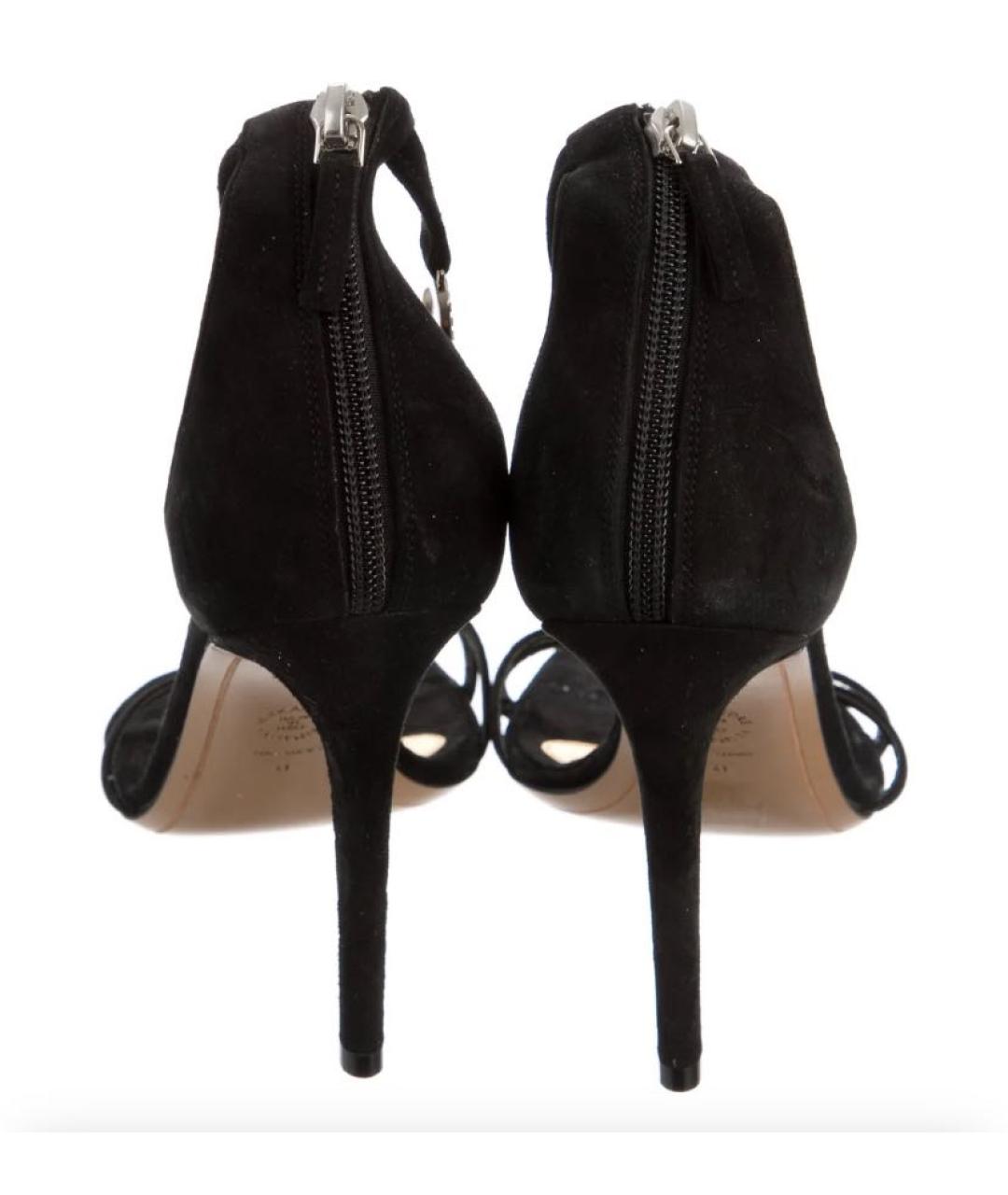 ALEXANDRE VAUTHIER Черные кожаные босоножки, фото 4