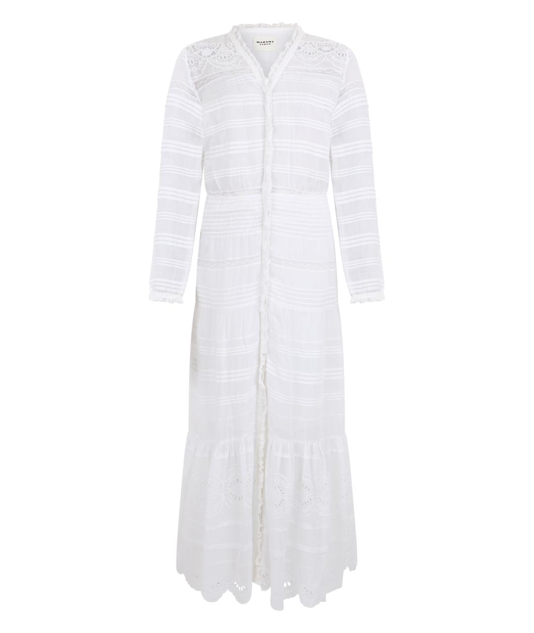 ISABEL MARANT ETOILE Белое хлопковое повседневное платье, фото 1