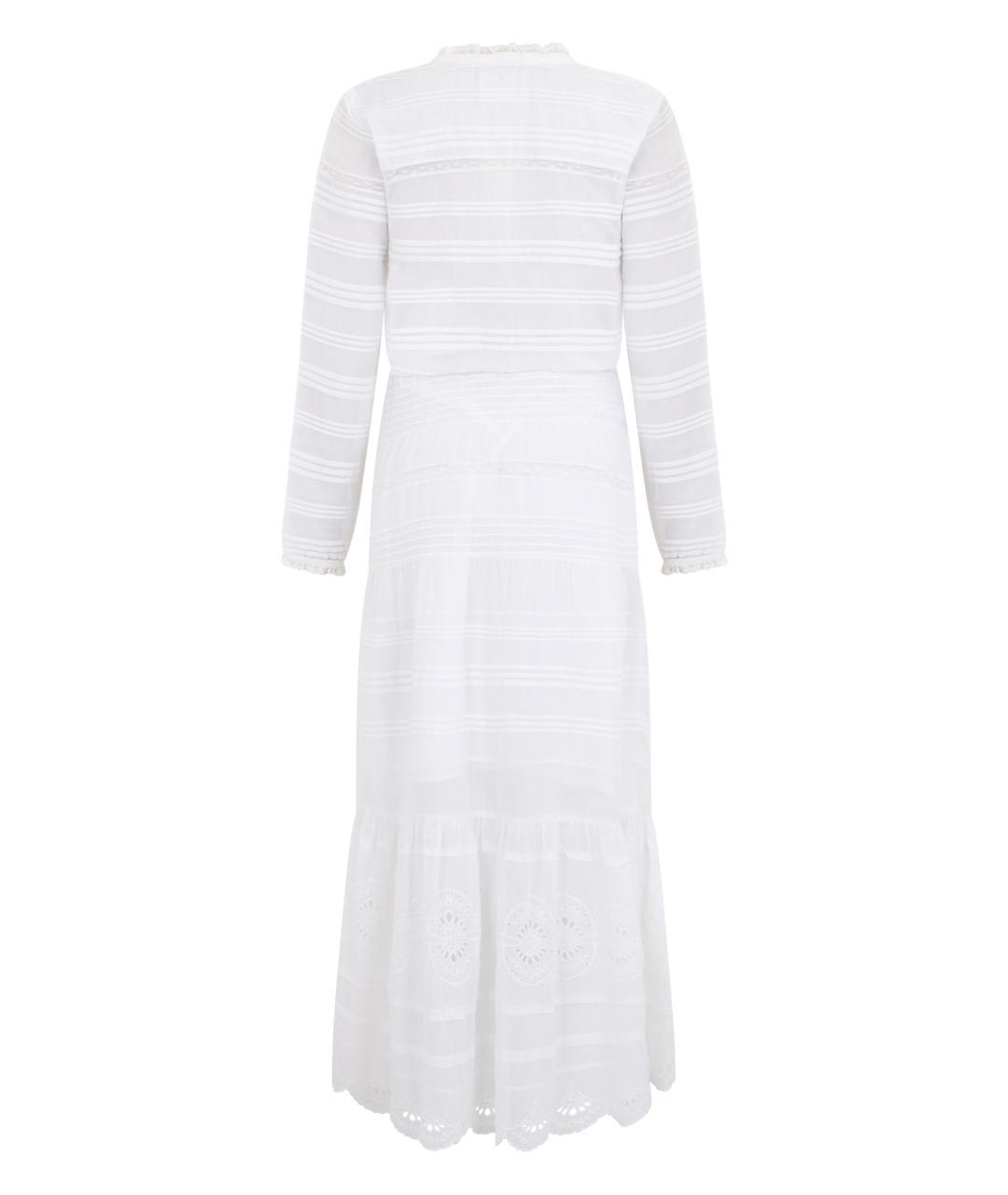 ISABEL MARANT ETOILE Белое хлопковое повседневное платье, фото 2