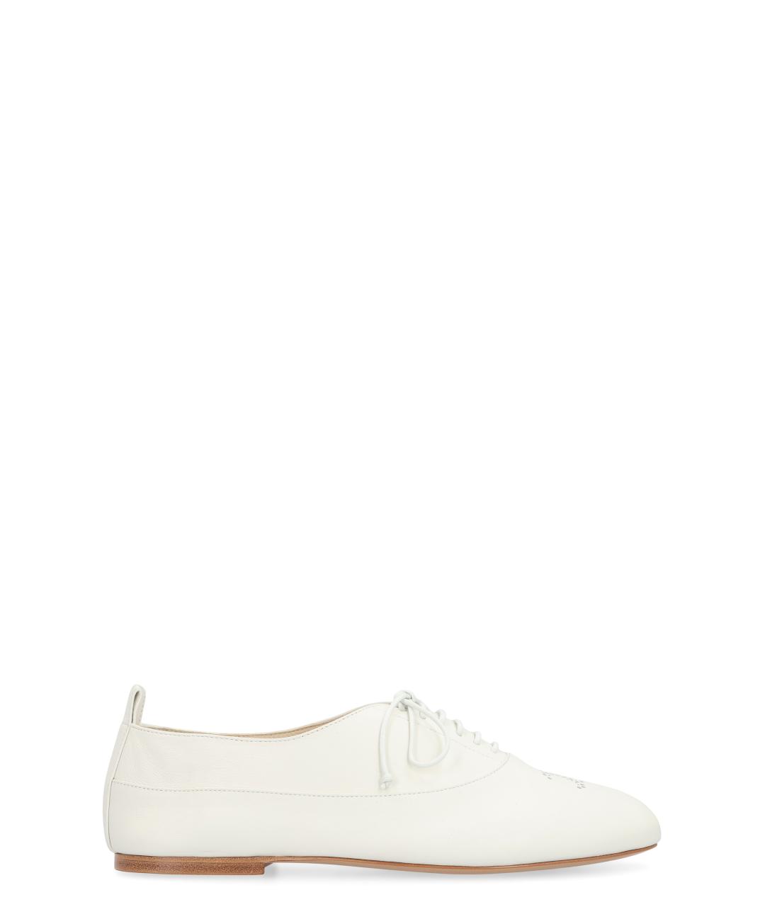 CELINE Белые кожаные брогги и оксфорды, фото 1