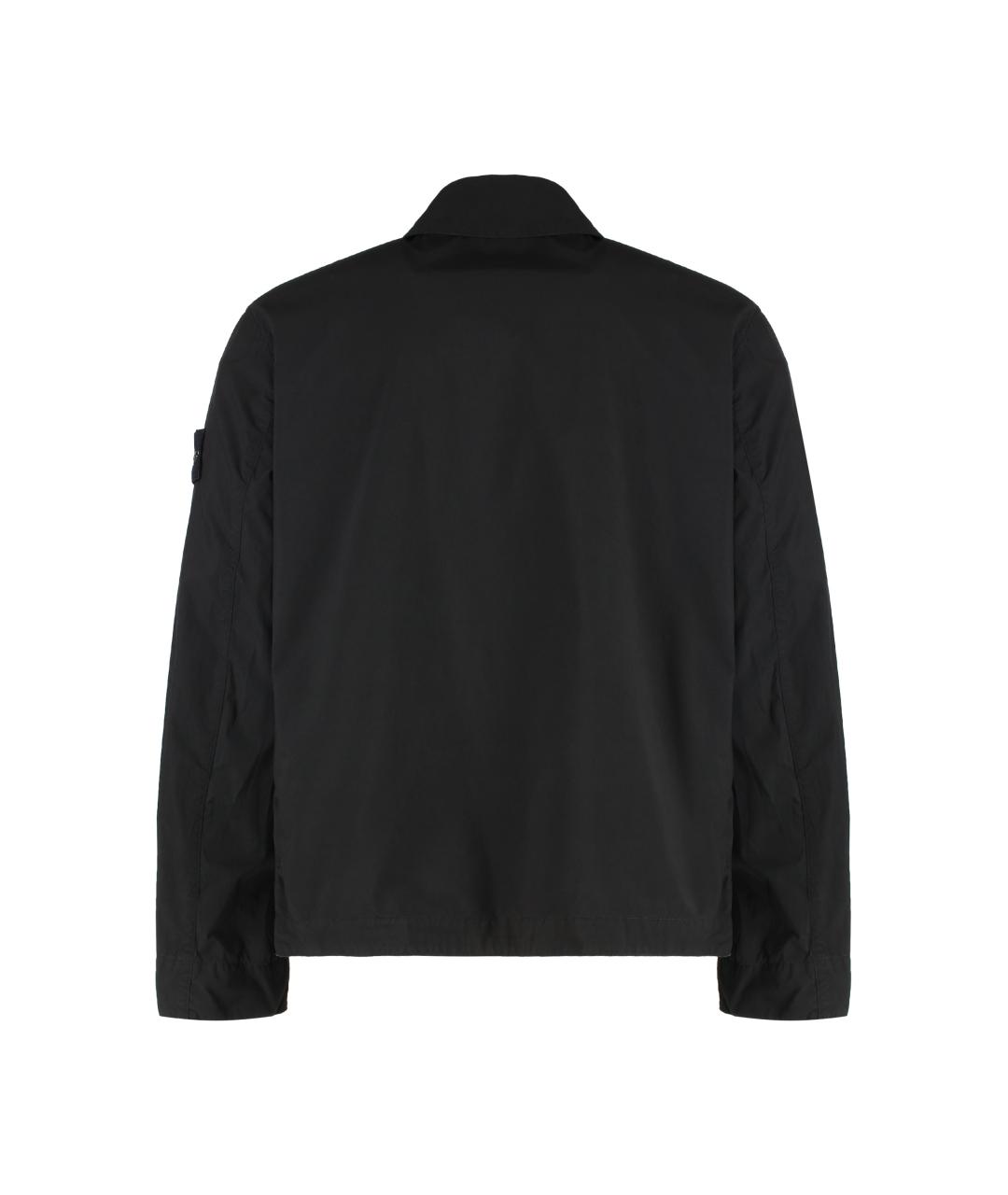 STONE ISLAND Черная полиэстеровая куртка, фото 3