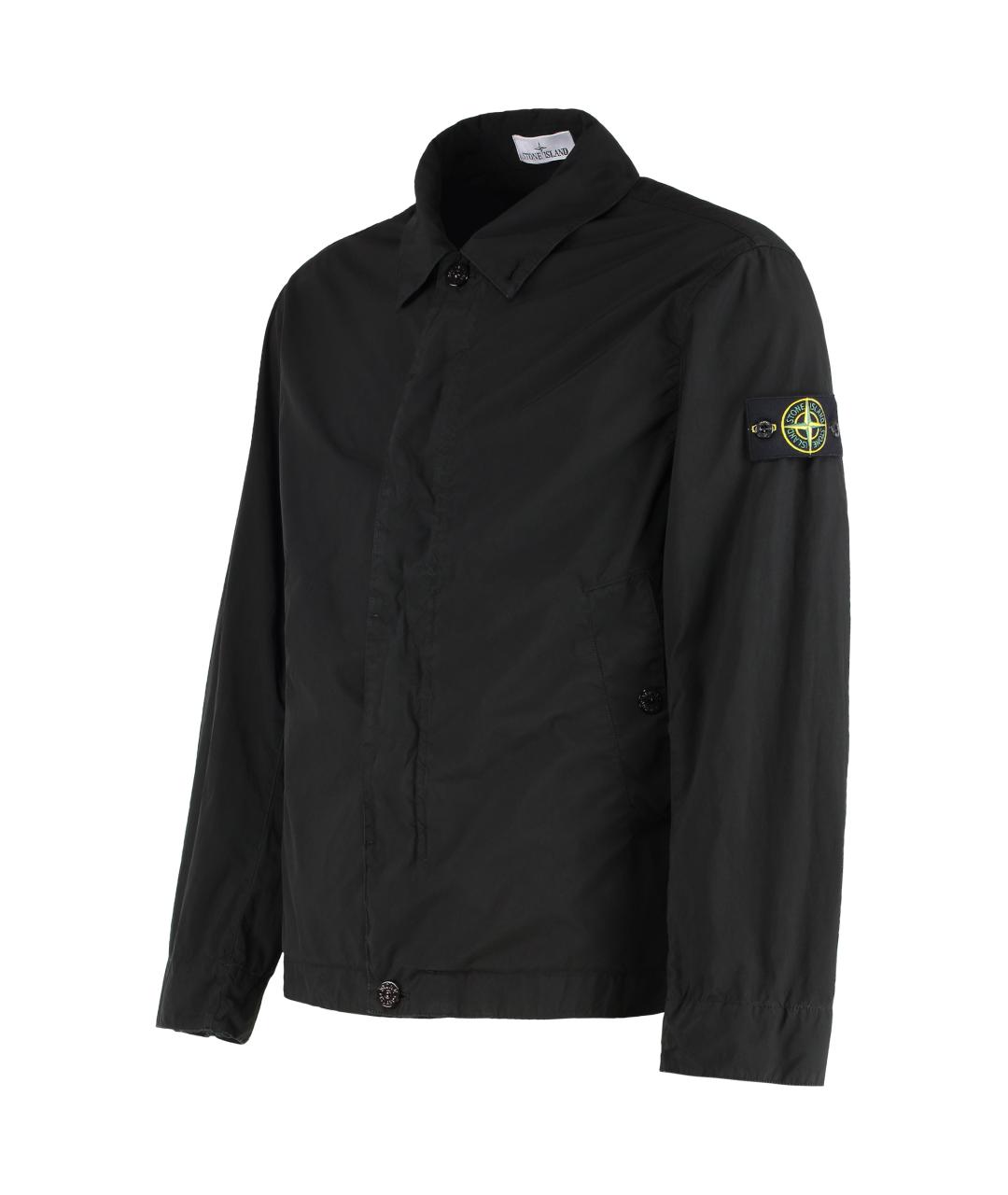 STONE ISLAND Черная полиэстеровая куртка, фото 2