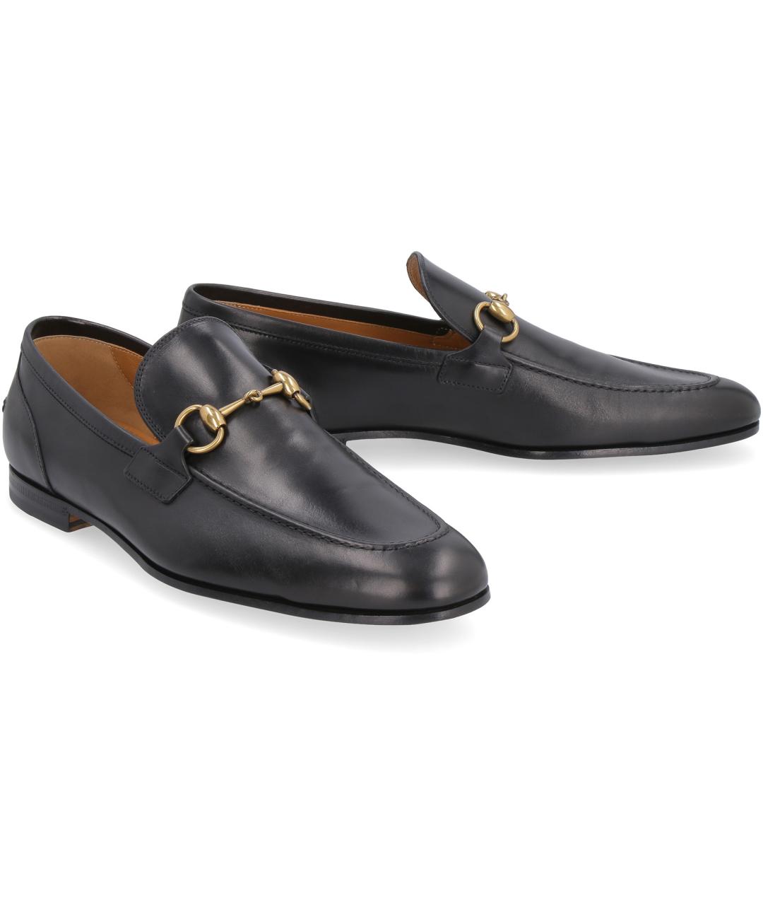 GUCCI Черные кожаные лоферы, фото 2