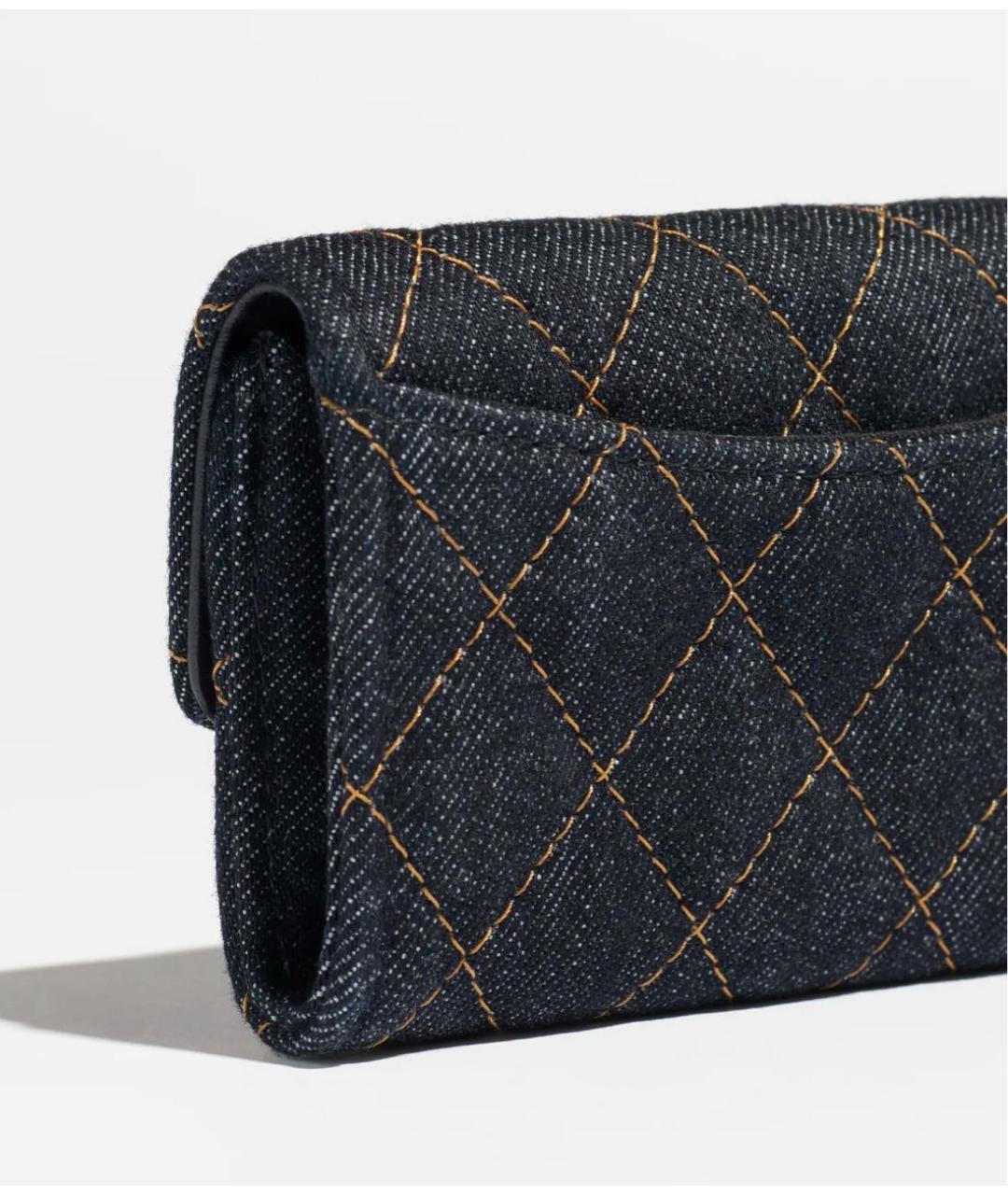 CHANEL Темно-синий кошелек, фото 3