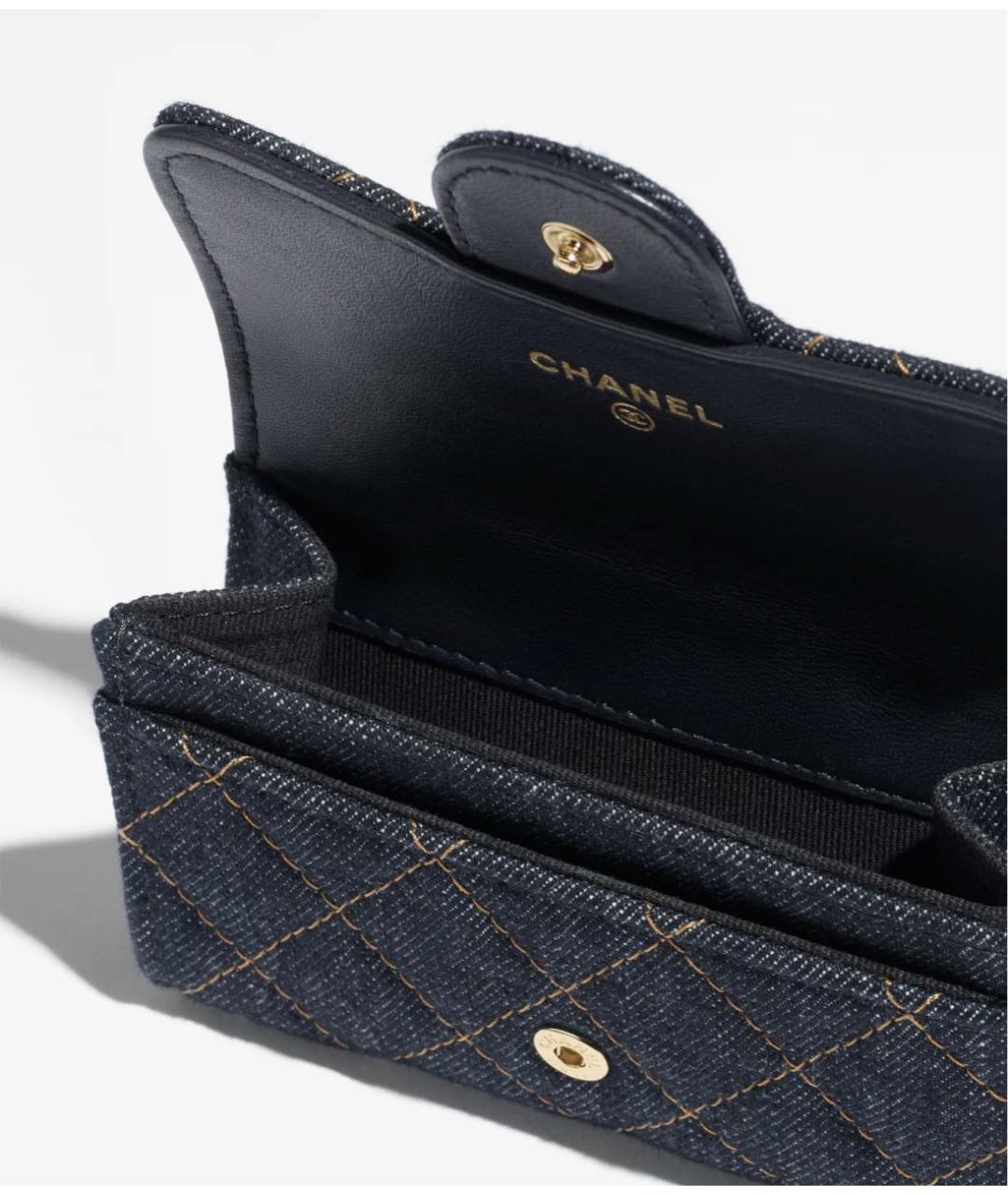 CHANEL Темно-синий кошелек, фото 2