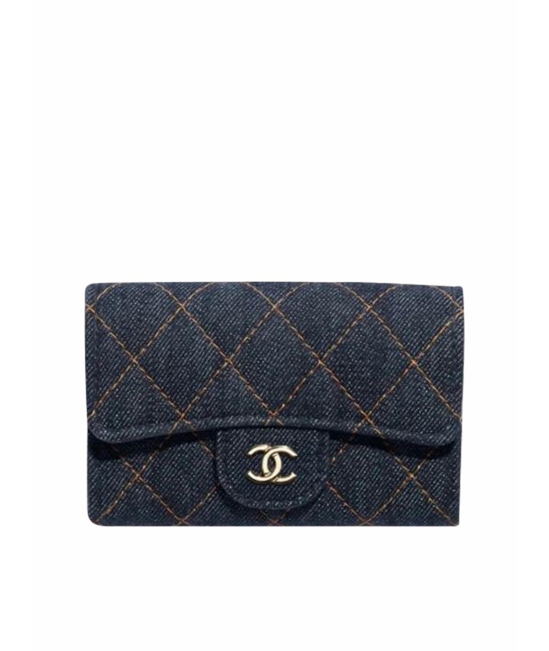 CHANEL Темно-синий кошелек, фото 1