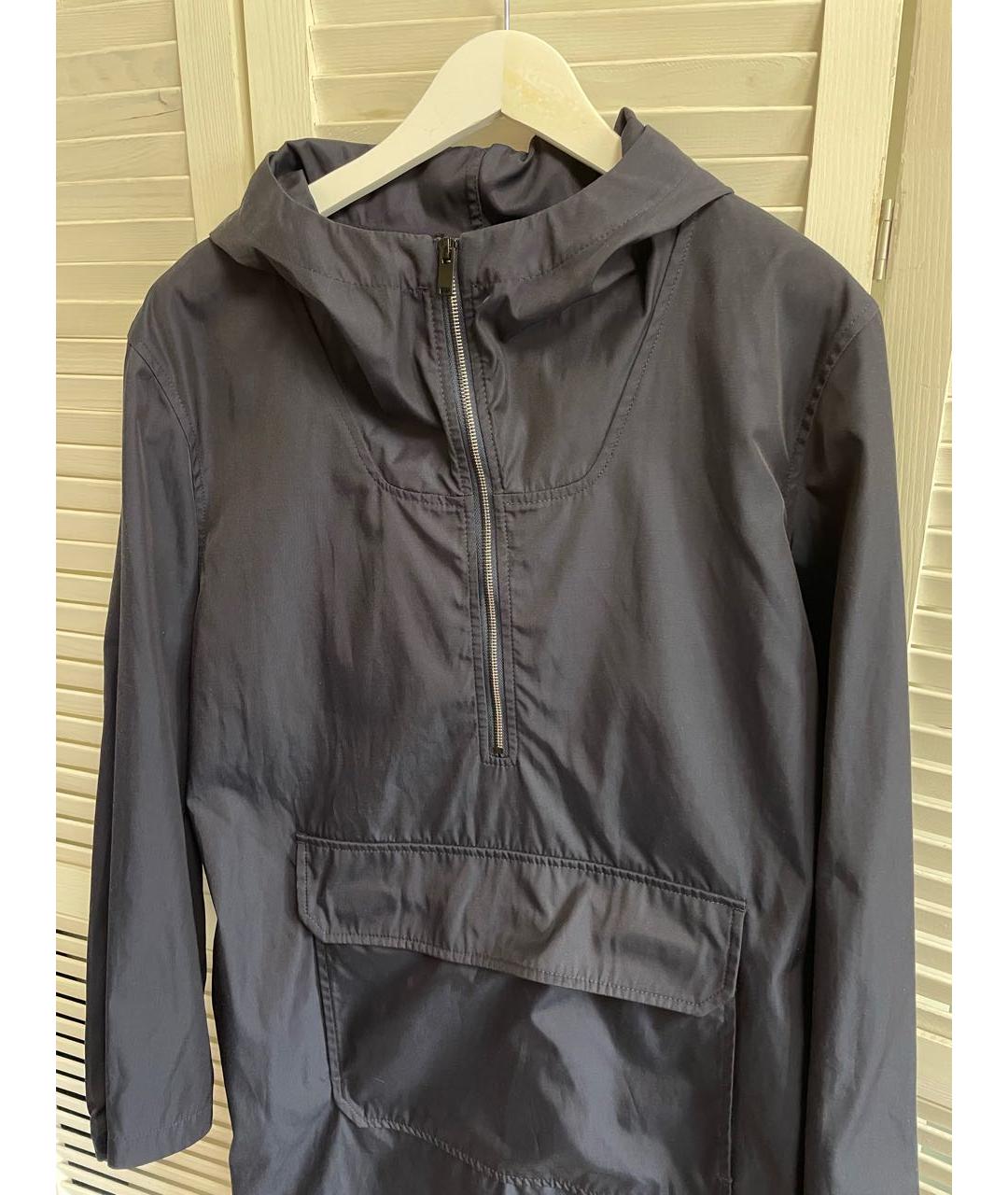 A.P.C. Темно-синяя полиамидовая куртка, фото 4