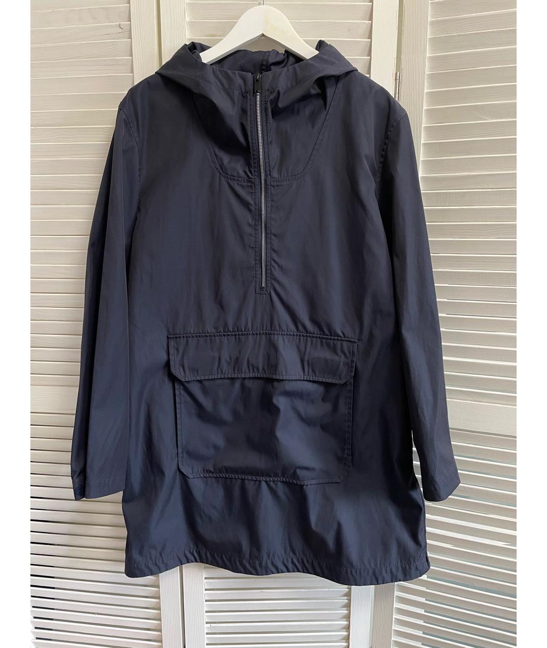 A.P.C. Темно-синяя полиамидовая куртка, фото 9