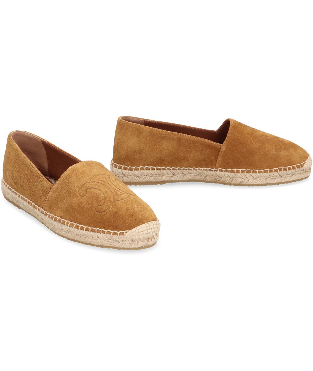 CELINE Коричневые замшевые эспадрильи, фото 3