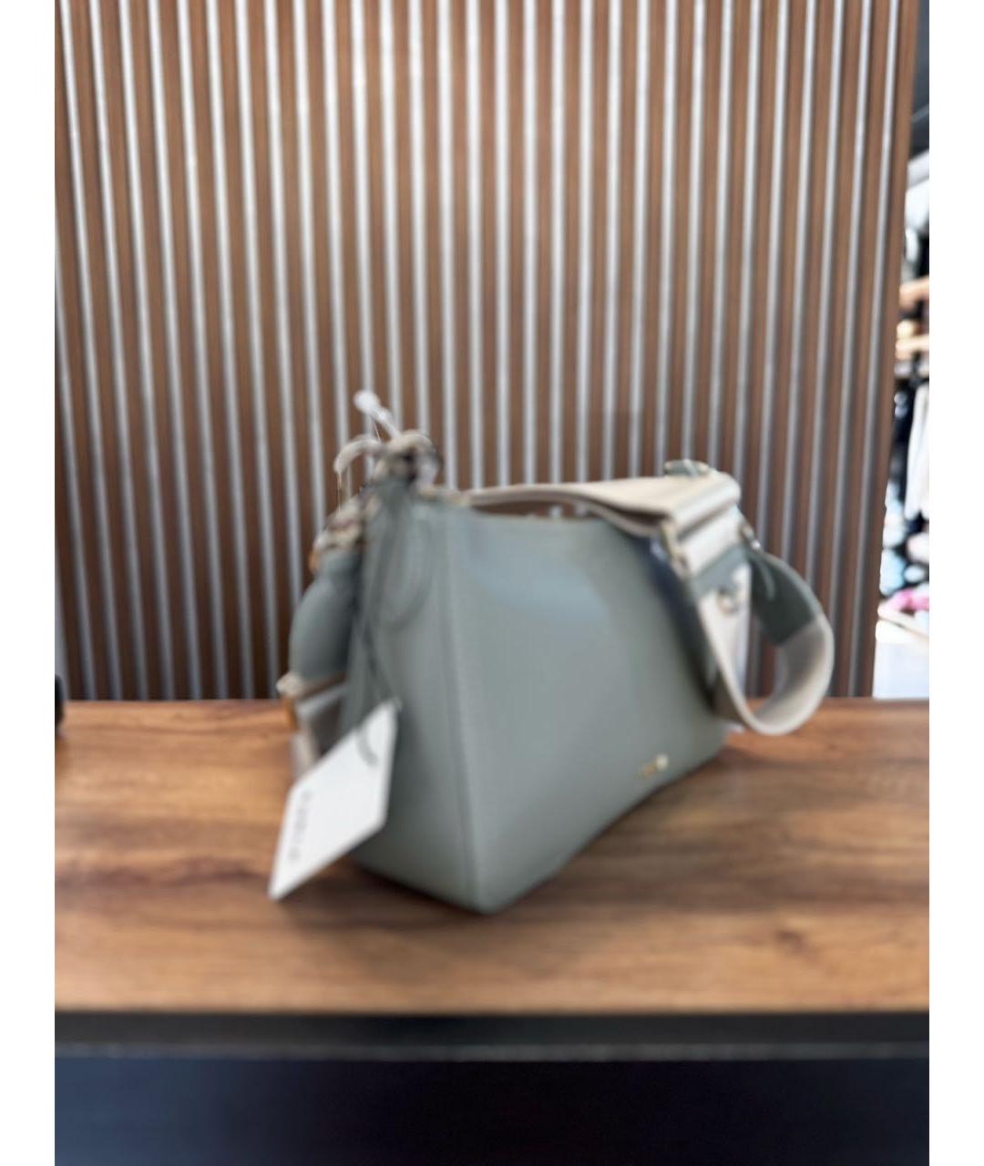 FURLA Зеленая кожаная сумка тоут, фото 2