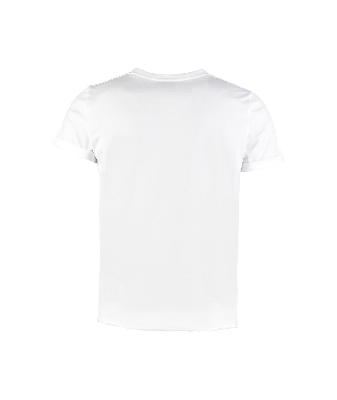 SAINT LAURENT Белая хлопковая футболка, фото 2