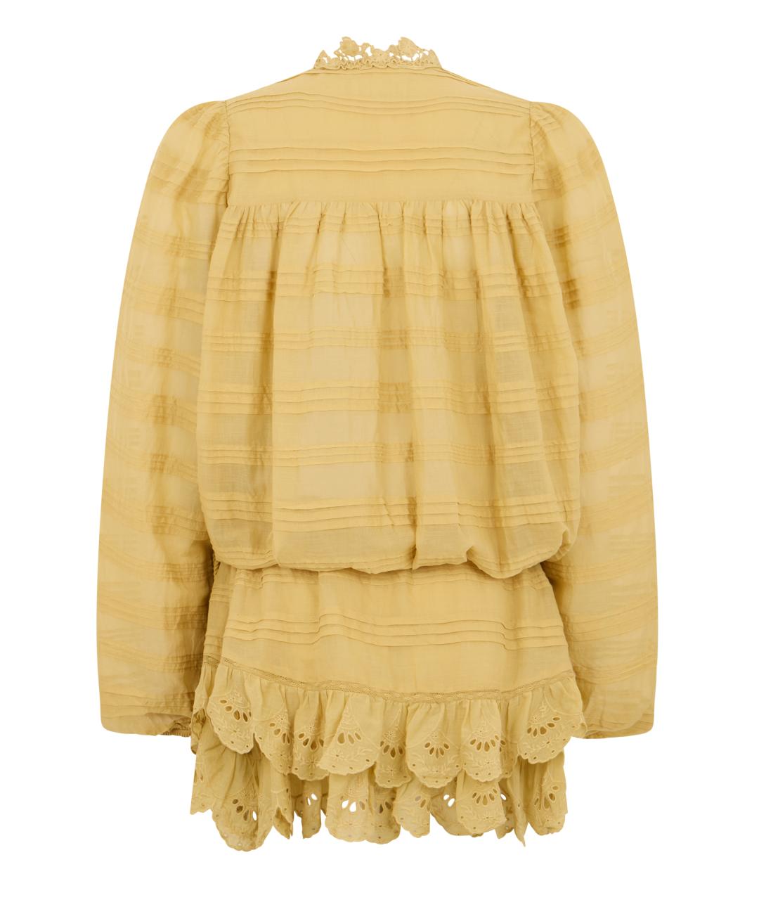 ISABEL MARANT ETOILE Желтая хлопковая блузы, фото 2