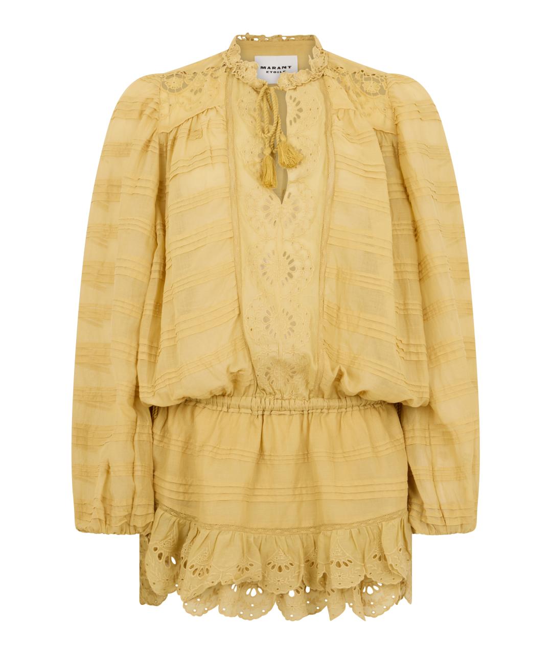 ISABEL MARANT ETOILE Желтая хлопковая блузы, фото 1