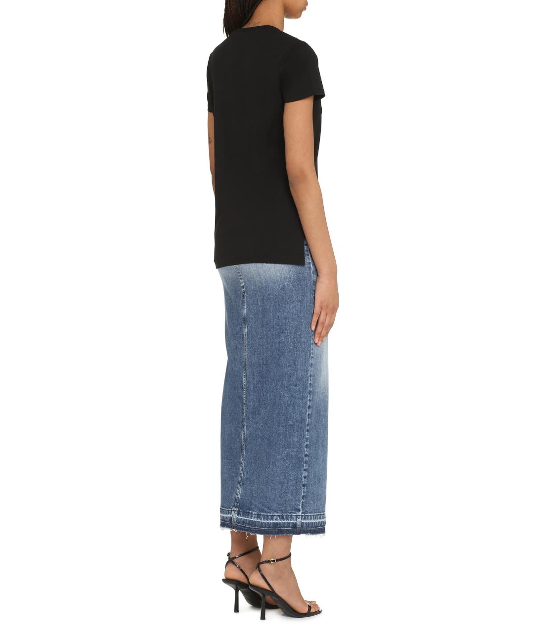 VIVIENNE WESTWOOD Черная хлопковая футболка, фото 4