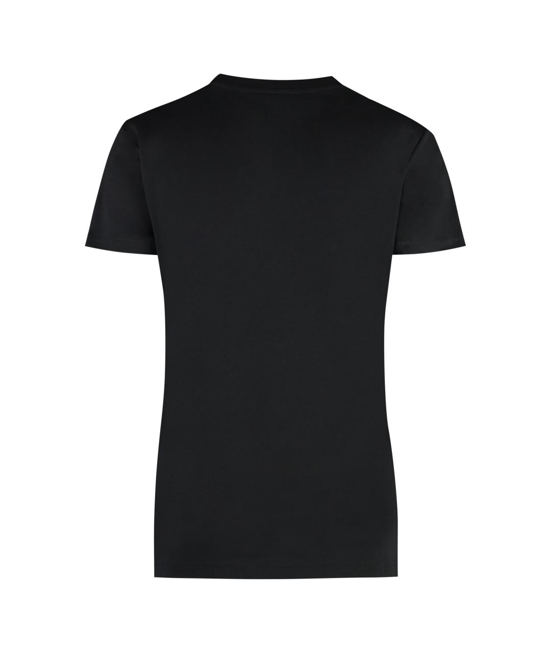 VIVIENNE WESTWOOD Черная хлопковая футболка, фото 2