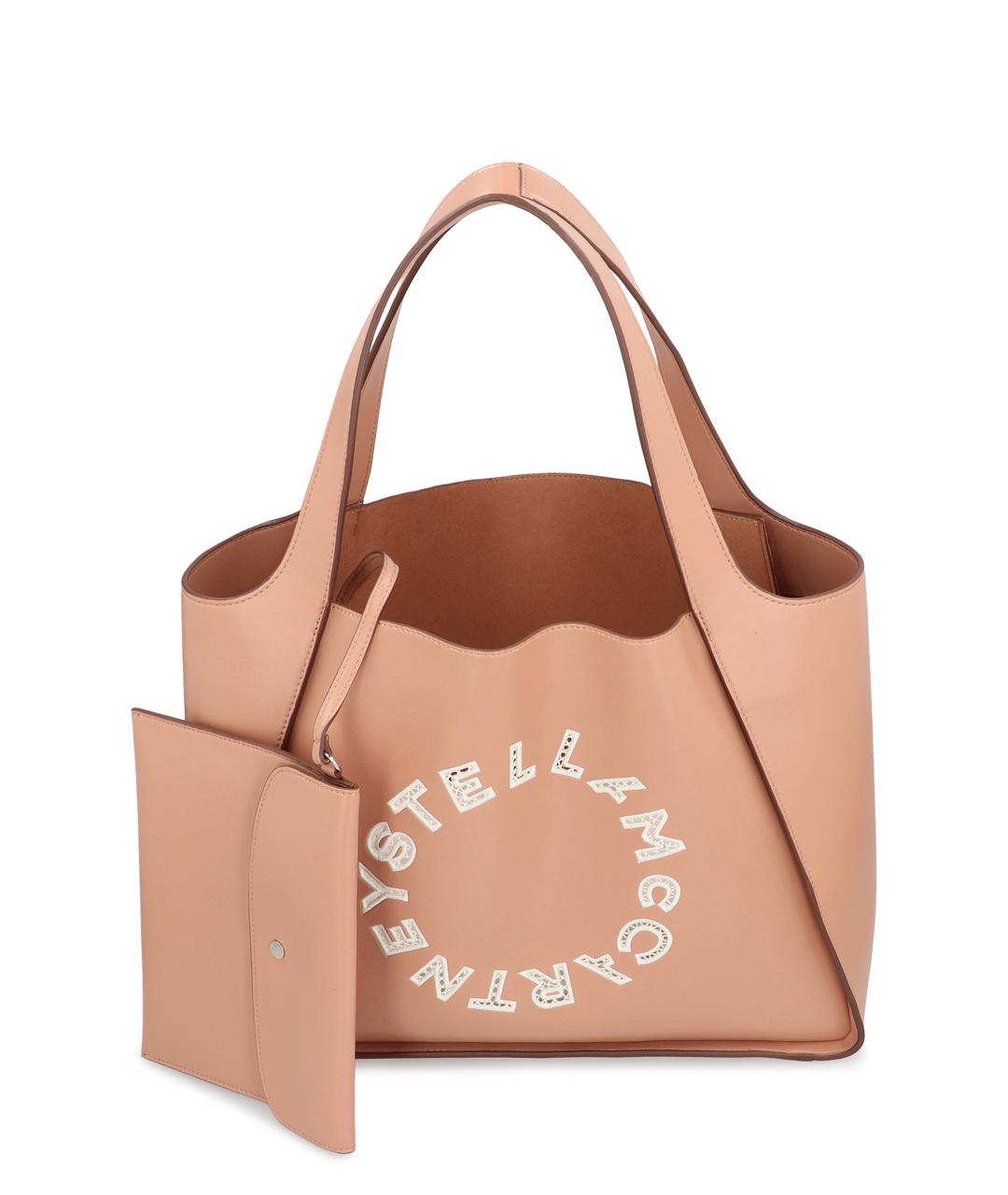 STELLA MCCARTNEY Розовая сумка тоут из искусственной кожи, фото 4