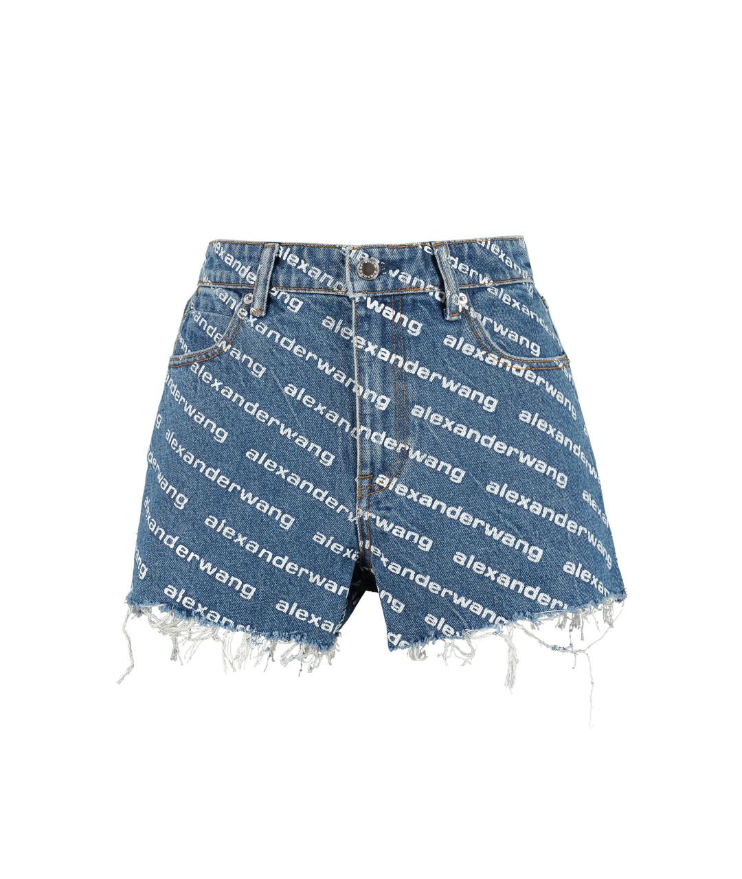 ALEXANDER WANG Синие хлопковые шорты, фото 1